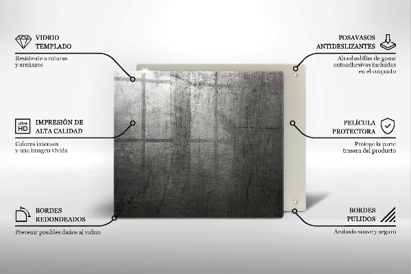 Worktop saver Metal texture