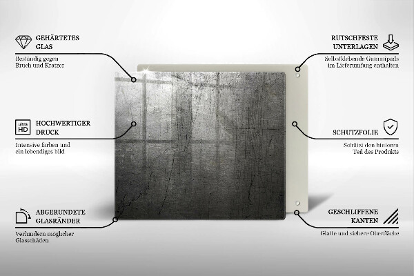 Worktop saver Metal texture