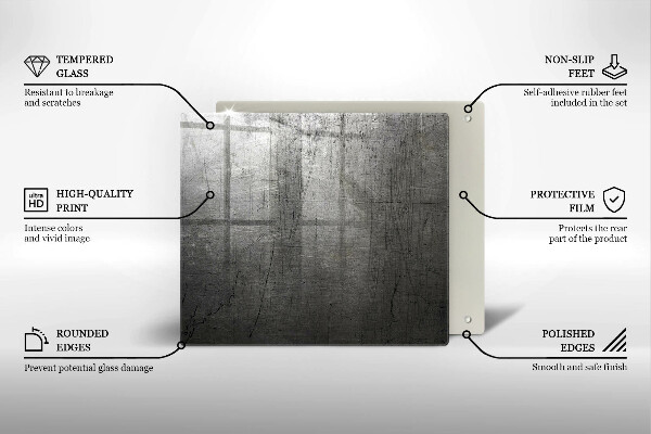 Worktop saver Metal texture