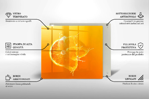 Kitchen worktop saver Juicy fruit of orange