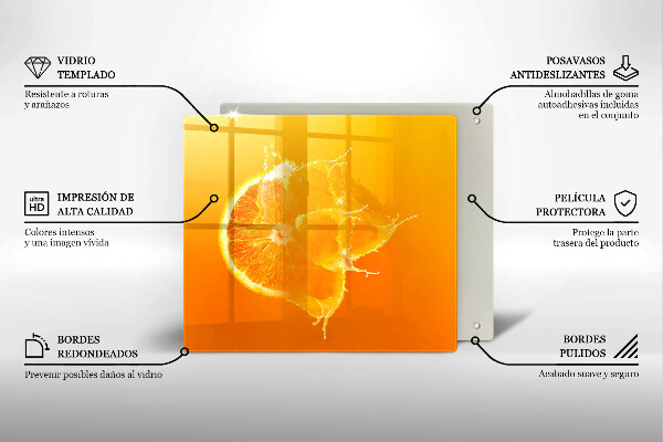 Kitchen worktop saver Juicy fruit of orange