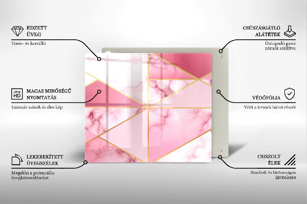 Kitchen worktop saver Geometric marble