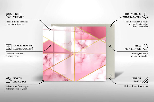 Kitchen worktop saver Geometric marble