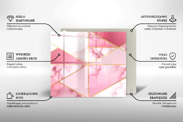 Kitchen worktop saver Geometric marble