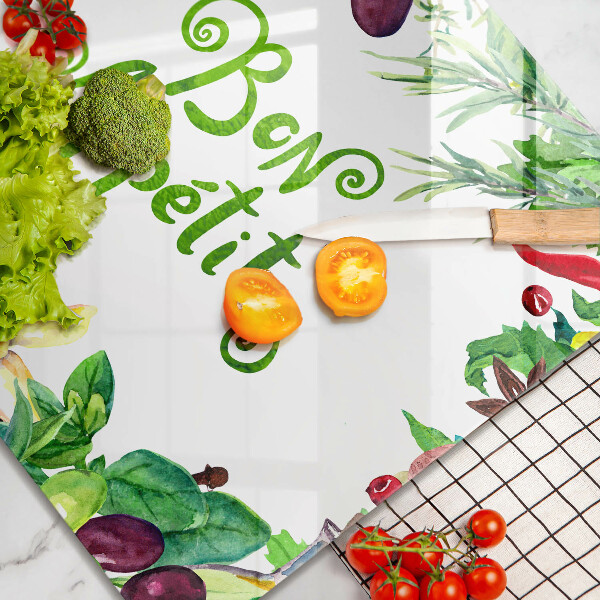 Induction hob cover The inscription Bon Appetit