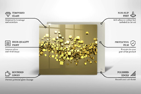 Kitchen worktop saver Abstraction 3D geometry