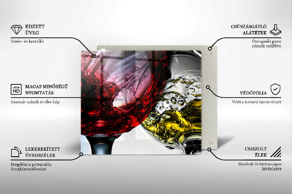 Kitchen worktop saver Wine glasses