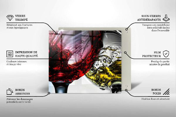 Kitchen worktop saver Wine glasses