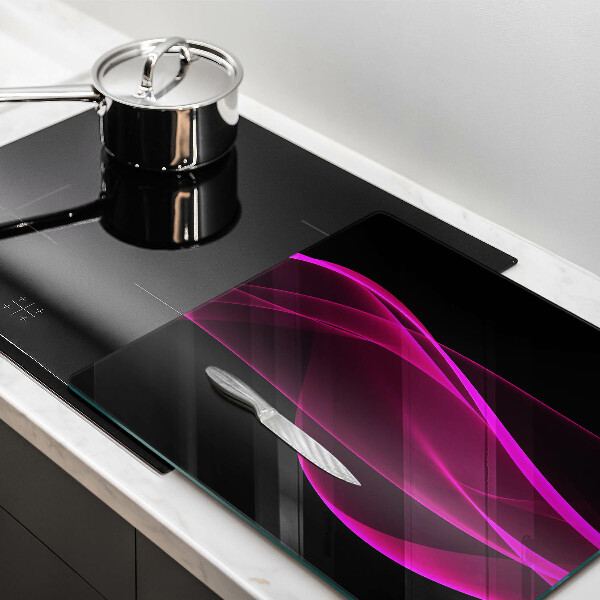 Induction hob cover Pink abstraction