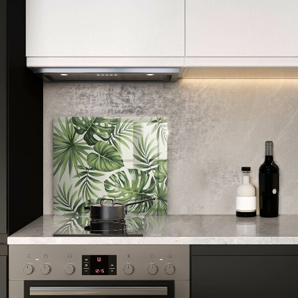 Kitchen worktop saver Illustration of the Monstera leaves