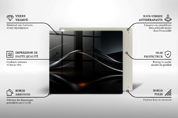 Induction hob cover 3D design abstraction