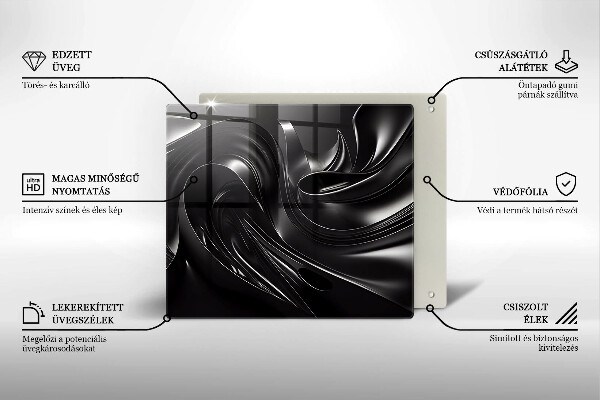 Kitchen worktop saver Black mass abstraction