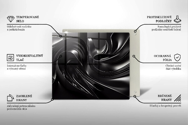 Kitchen worktop saver Black mass abstraction