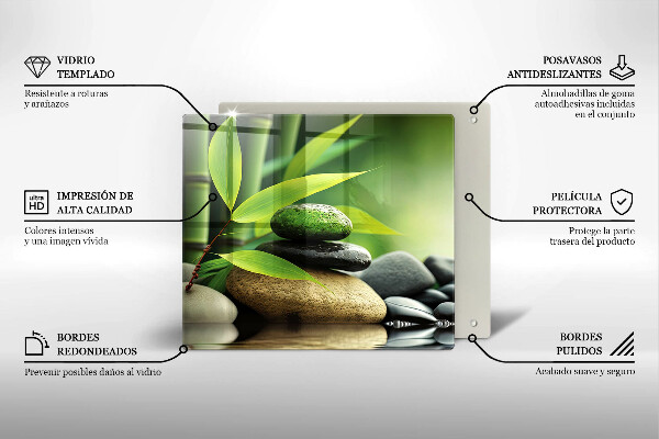 Kitchen worktop saver Zen bamboo stones