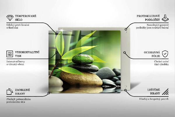 Kitchen worktop saver Zen bamboo stones