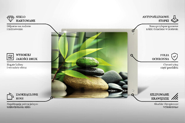 Kitchen worktop saver Zen bamboo stones