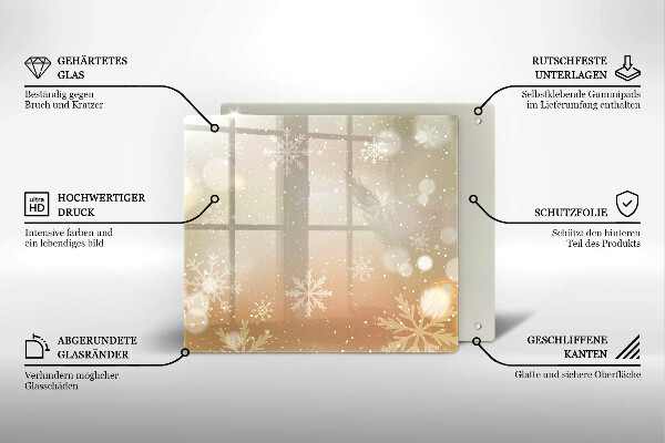 Kitchen worktop saver Snowflakes