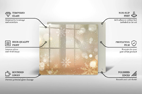 Kitchen worktop saver Snowflakes