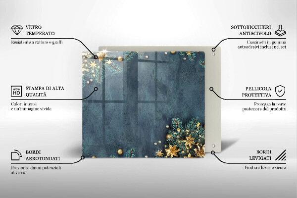 Kitchen worktop saver Christmas decorations