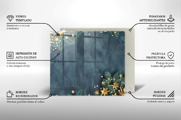 Kitchen worktop saver Christmas decorations