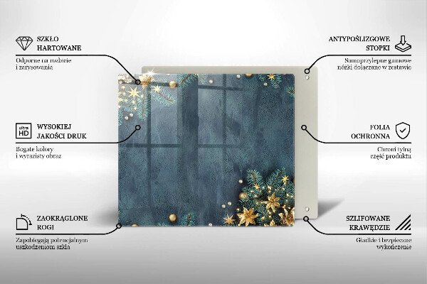 Kitchen worktop saver Christmas decorations