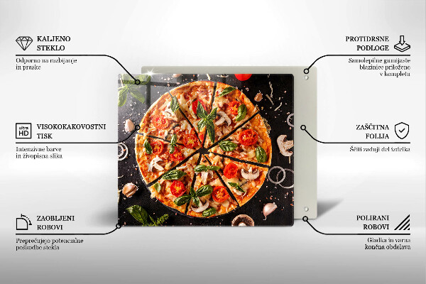 Kitchen worktop saver Pizza with mushrooms