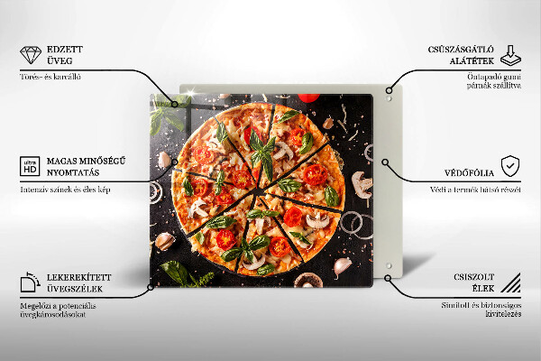 Kitchen worktop saver Pizza with mushrooms