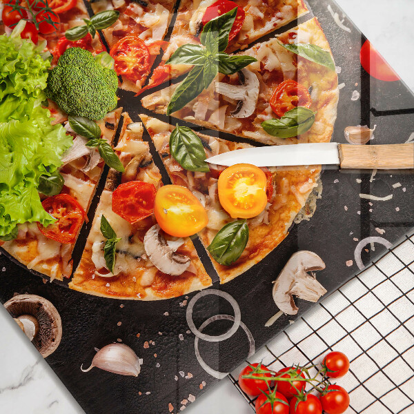 Kitchen worktop saver Pizza with mushrooms