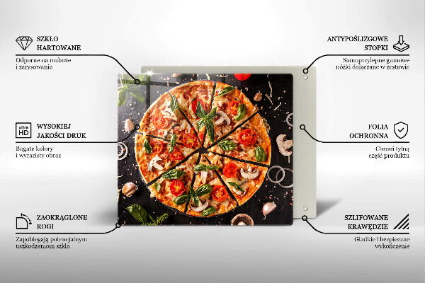 Kitchen worktop saver Pizza with mushrooms