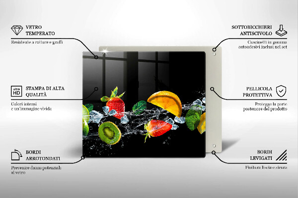 Kitchen worktop saver Fruits in water