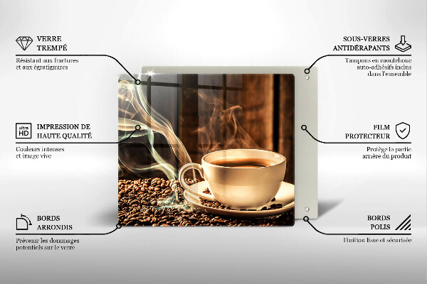 Kitchen worktop saver Cup and coffee beans