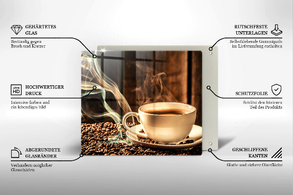 Kitchen worktop saver Cup and coffee beans