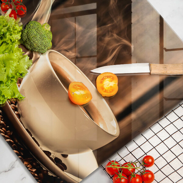 Kitchen worktop saver Cup and coffee beans