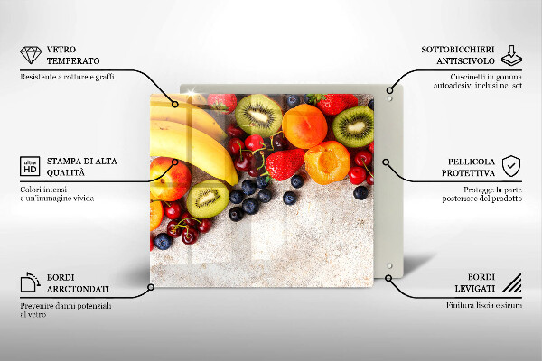 Kitchen worktop saver Holiday fruits
