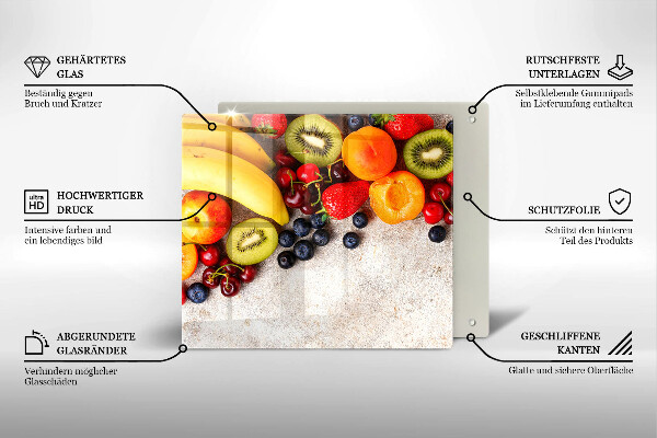 Kitchen worktop saver Holiday fruits