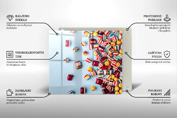 Kitchen worktop saver Colorful candies