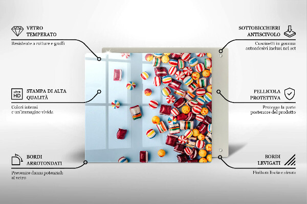 Kitchen worktop saver Colorful candies