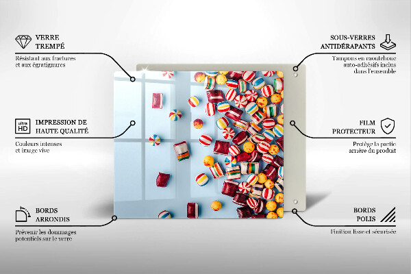 Kitchen worktop saver Colorful candies