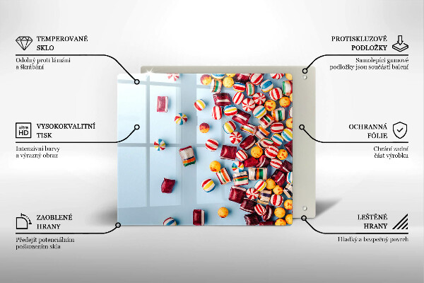 Kitchen worktop saver Colorful candies