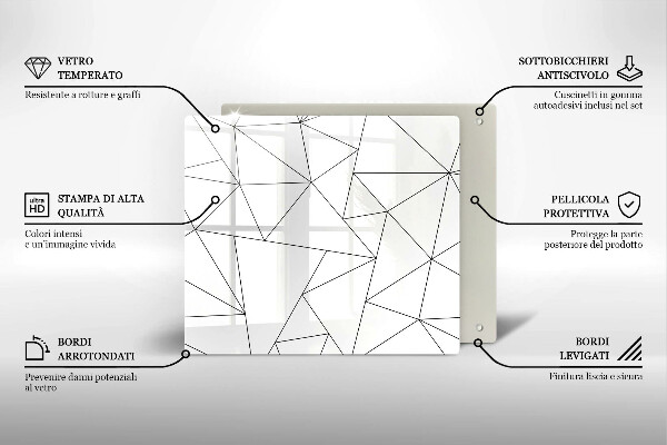 Worktop saver White triangles
