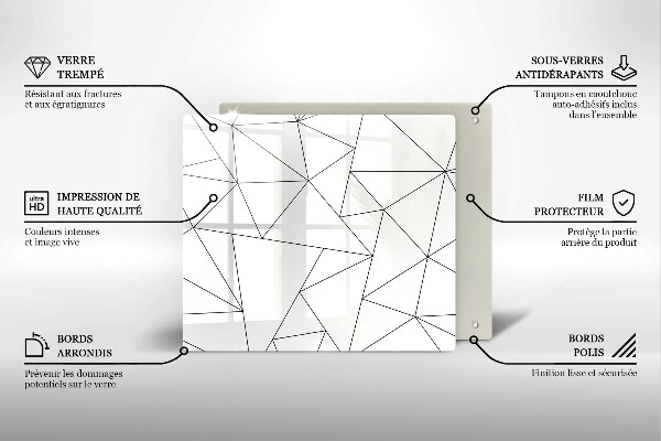 Worktop saver White triangles