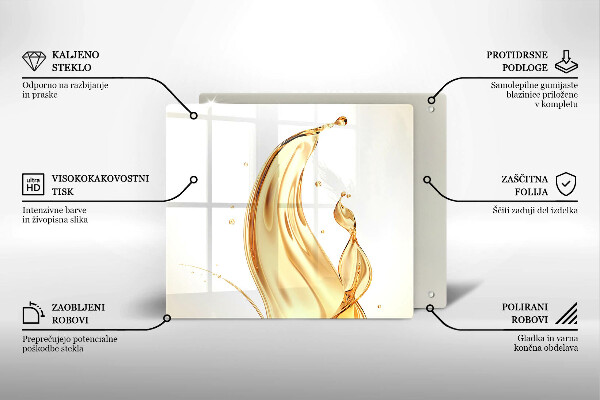 Glass kitchen board Olive oil