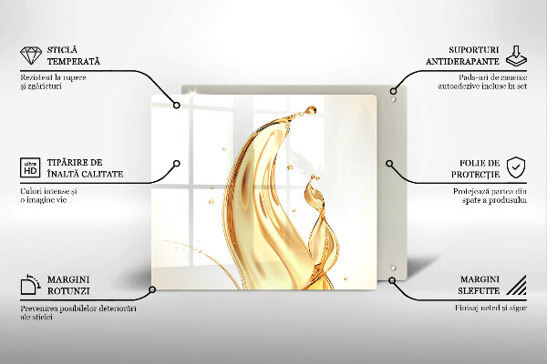 Glass kitchen board Olive oil