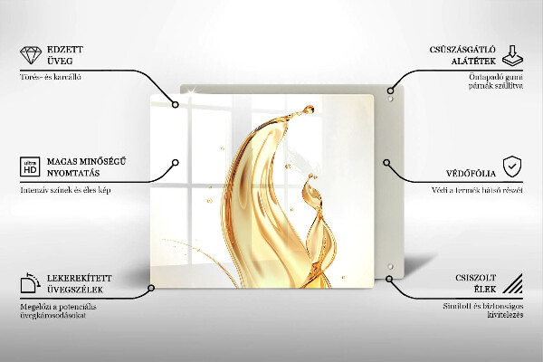 Glass kitchen board Olive oil