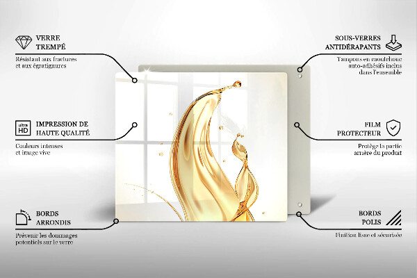 Glass kitchen board Olive oil