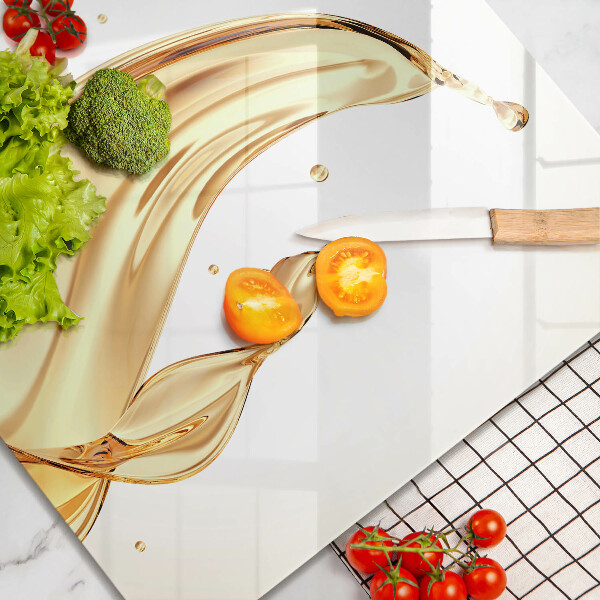 Glass kitchen board Olive oil