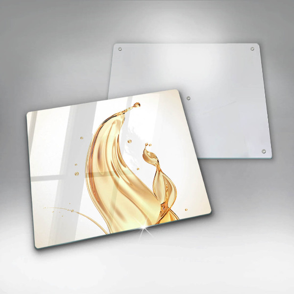 Glass kitchen board Olive oil