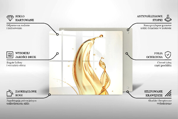 Glass kitchen board Olive oil