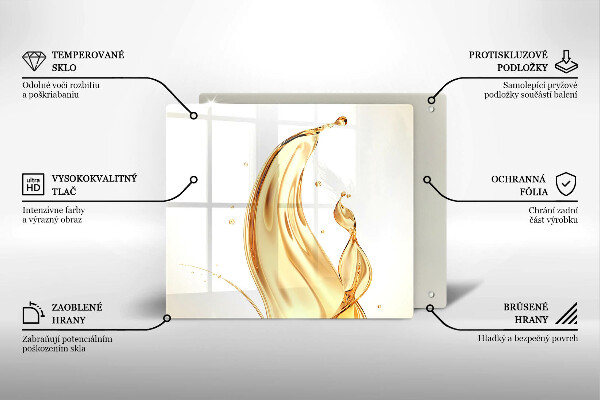 Glass kitchen board Olive oil