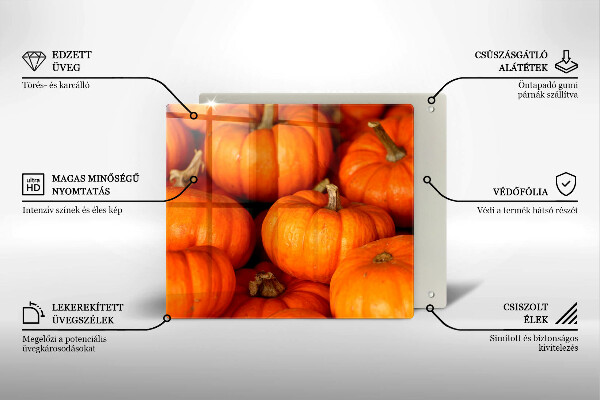 Glass kitchen board Pumpkins